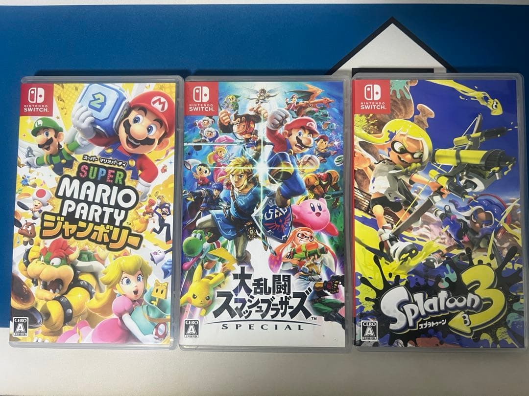 スプラトゥーン3 マリオパーティージャンボリー　スマッシュブラザーズ　3セット