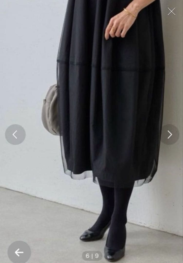 BEARDSLEY ニットチュールマルワンピース