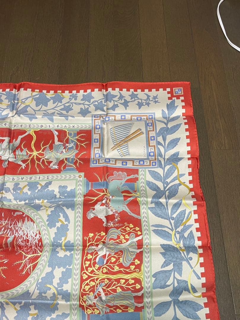★美品★HERMES★カレ 90★スカーフ★シルク★古代 ローマ★神々★