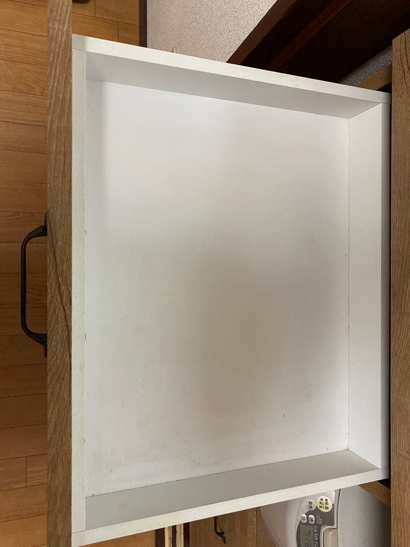 木製キッチンカウンター 引き出し4つ　送料込み