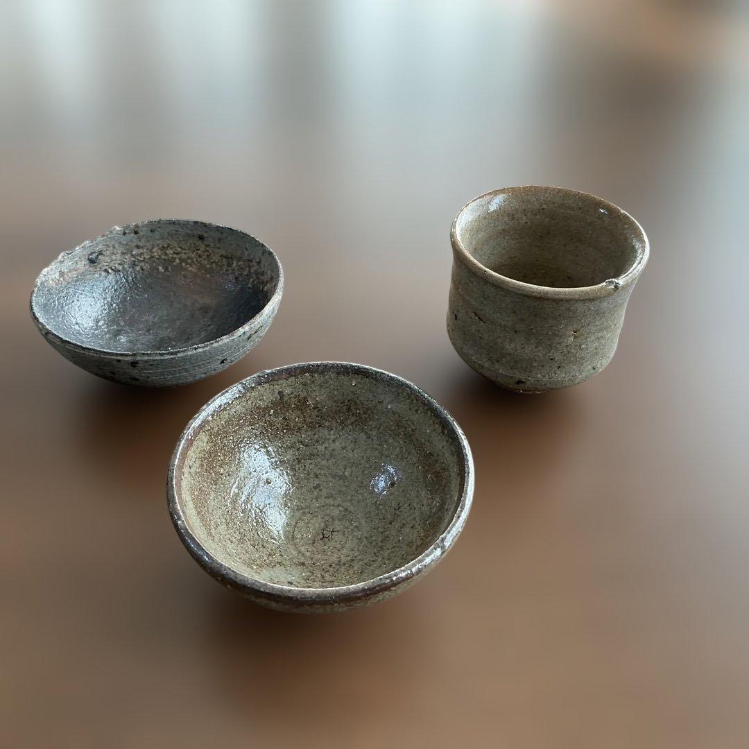 唐津焼　西岡良弘　中里太亀　その他　ぐい呑み3種