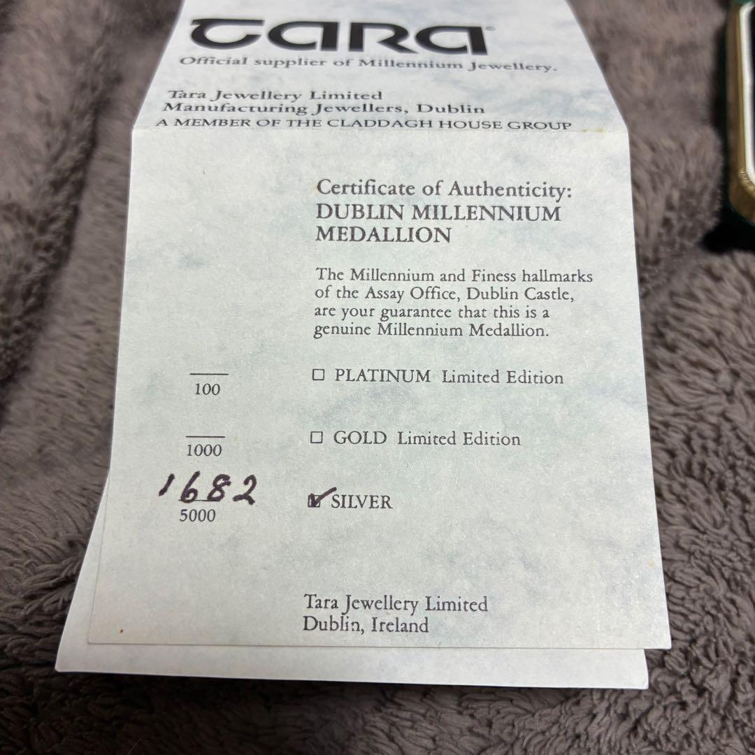 Dublin Millennium Medallion 限定 銀メダル 1オンス