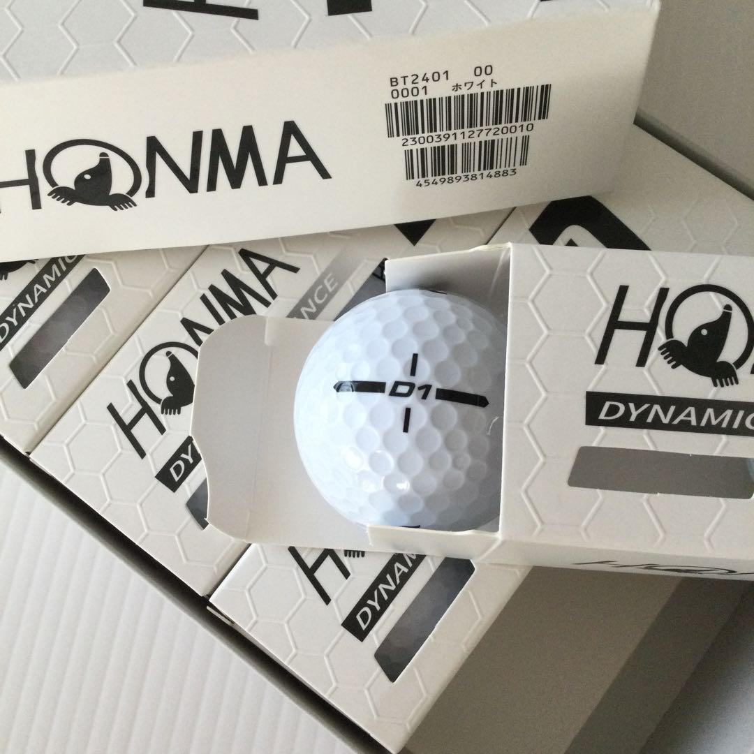 本間ゴルフ　ホンマ　HONMA D1 　4ダース　ホワイト