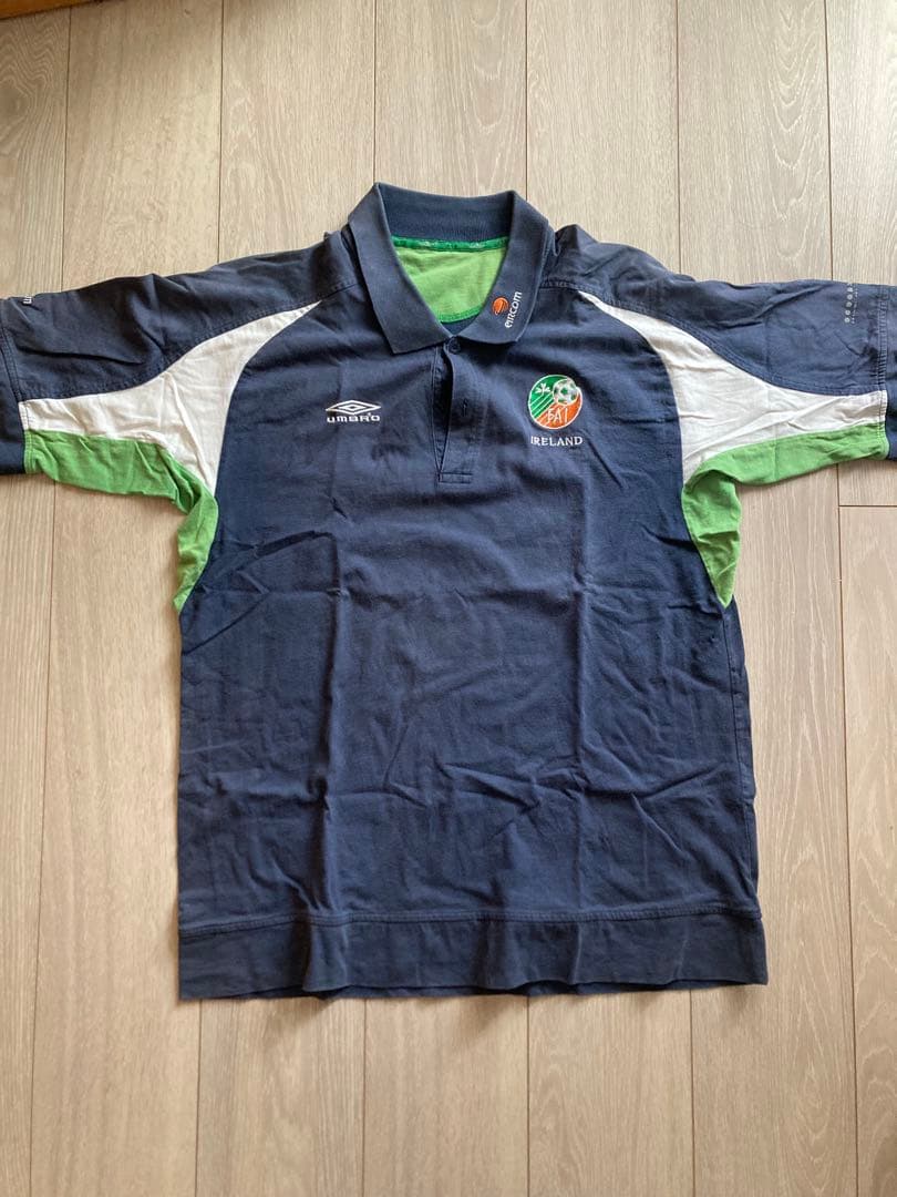 UMBRO アンブロ アイルランド代表 FAI ポロシャツ　DESCENTE製