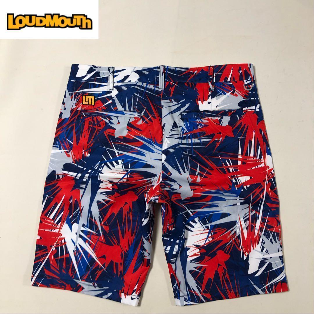 ラウドマウス ゴルフ ショート ハーフ パンツ 総柄 LLサイズ
