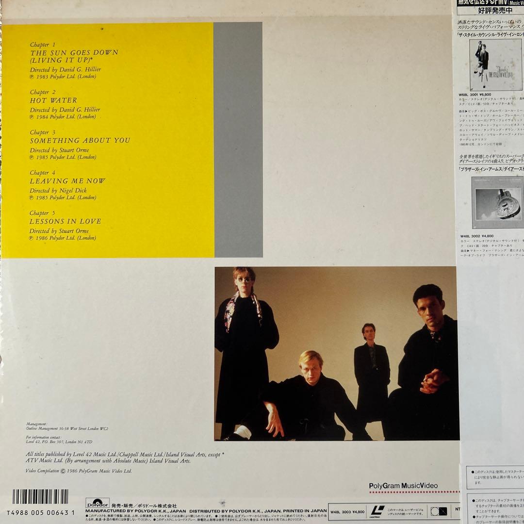 LEVEL42 VIDEO SINGLES レーザーディスク