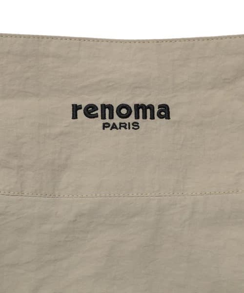 renoma ビッグロゴナイロンジャケット　Mサイズ　ベージュ