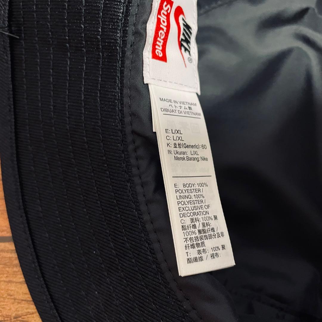 【新品タグ付】Supreme NIKE バケットハット 黒L/XLシュプリーム
