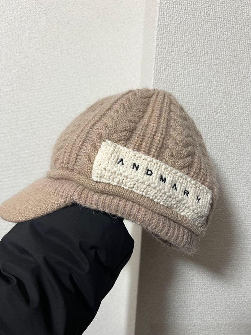 Mary casquette color mocha ANDMARYキャスケット