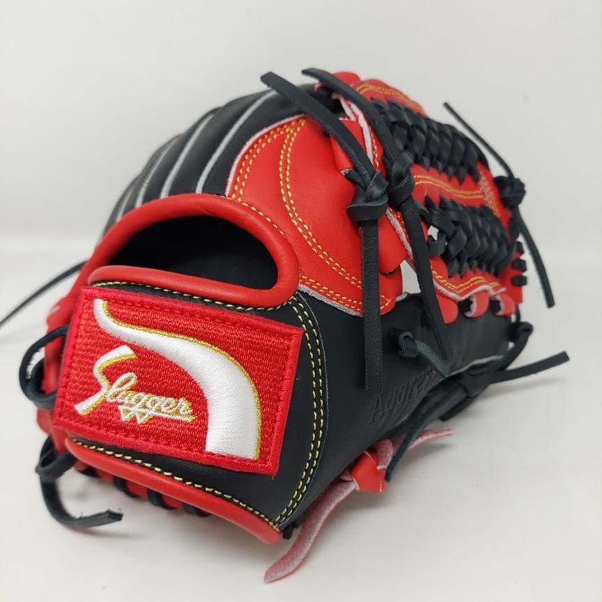 久保田スラッガー 少年軟式グローブ LT25-GJ4 J6A型 レッド×ブラック