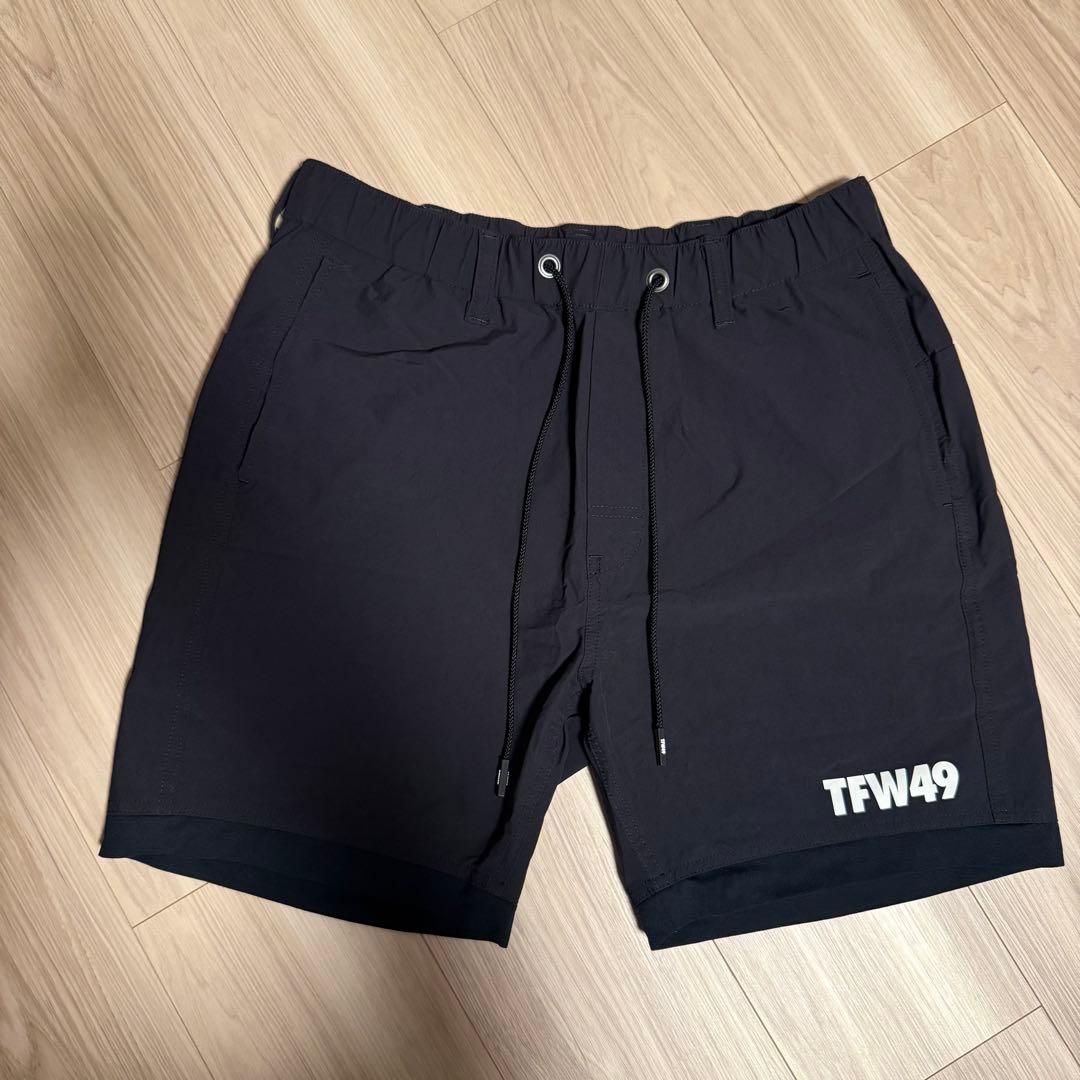 TFW49 NYLON PANTS ブラック&グレー　2枚セット