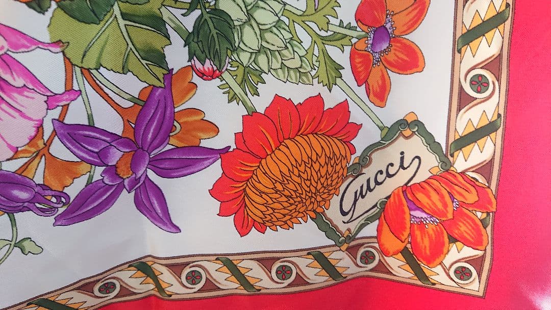 グッチ GUCCI スカーフ ヴィンテージ オールドグッチ
