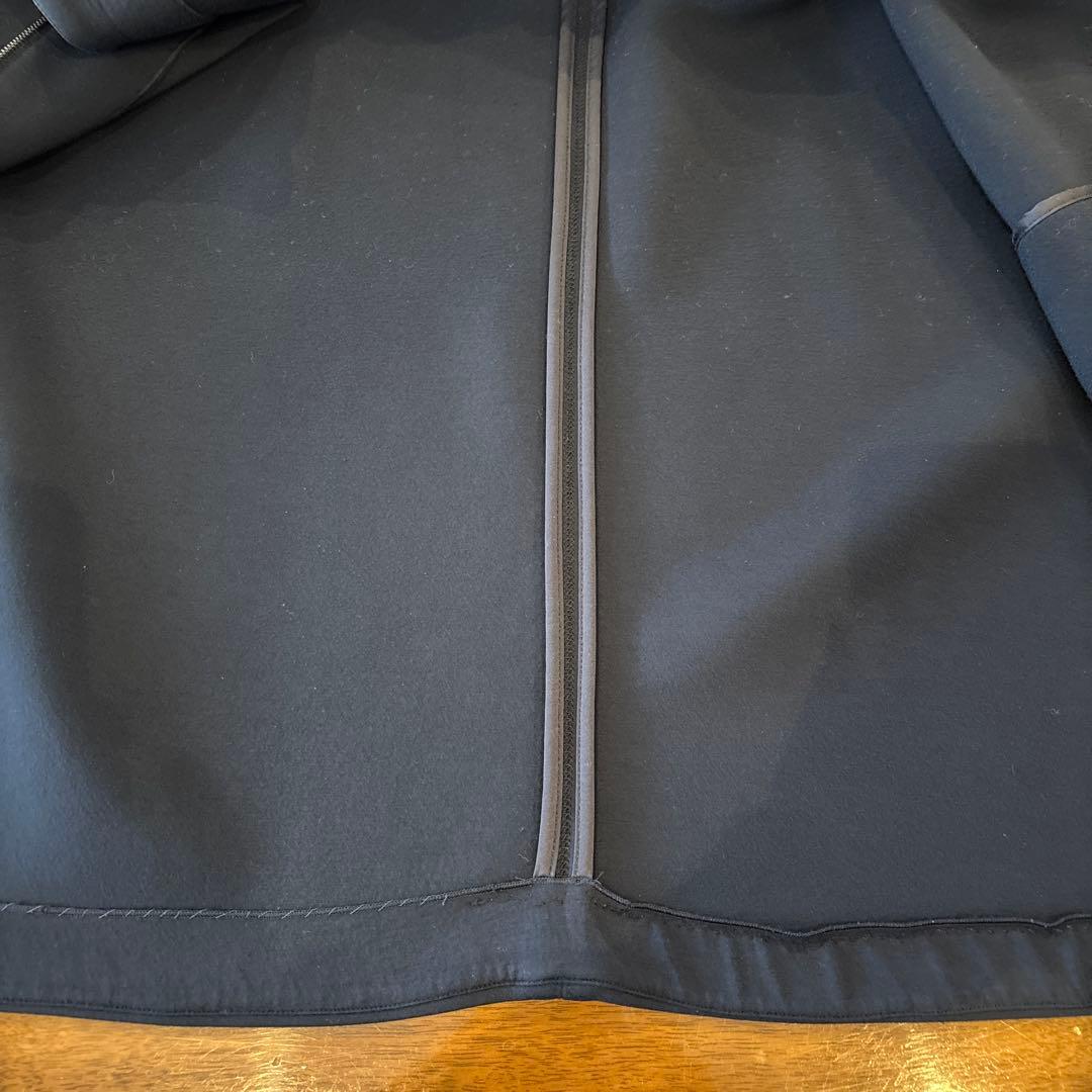 'S Max Mara フーディ ダブルフェイスビスコースコート ネイビー　M