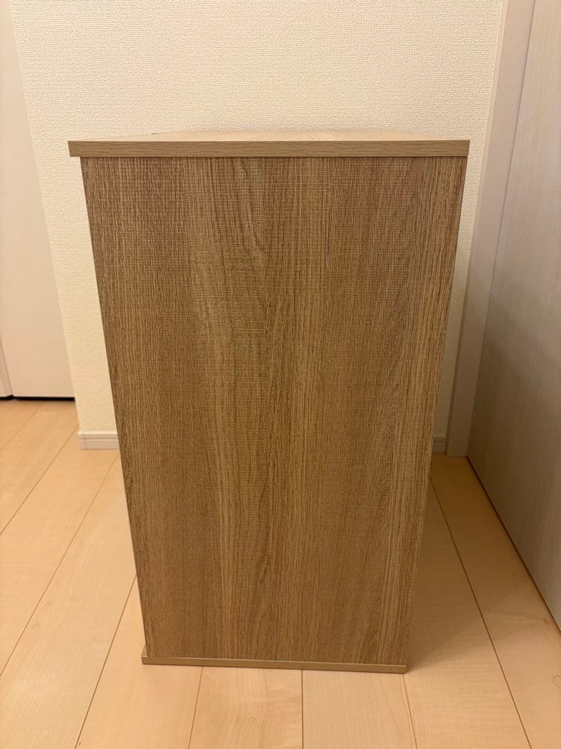 ベージュキャビネット 2扉 収納