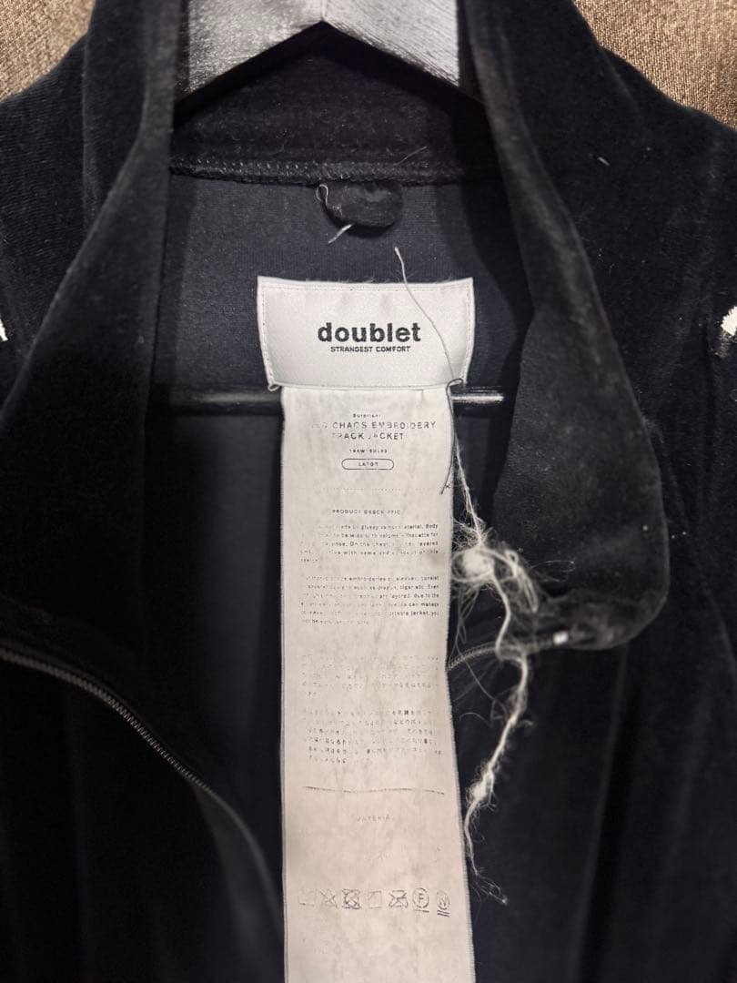 k*o様 doublet 19aw カオス刺繍　ベロアジャケット　Lサイズ