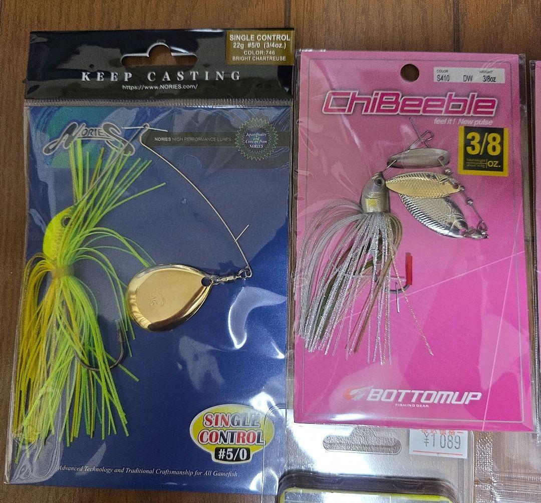 スピナーーベイト/チャターベイト　新品7個と中古品1個のセット　最終値下げ