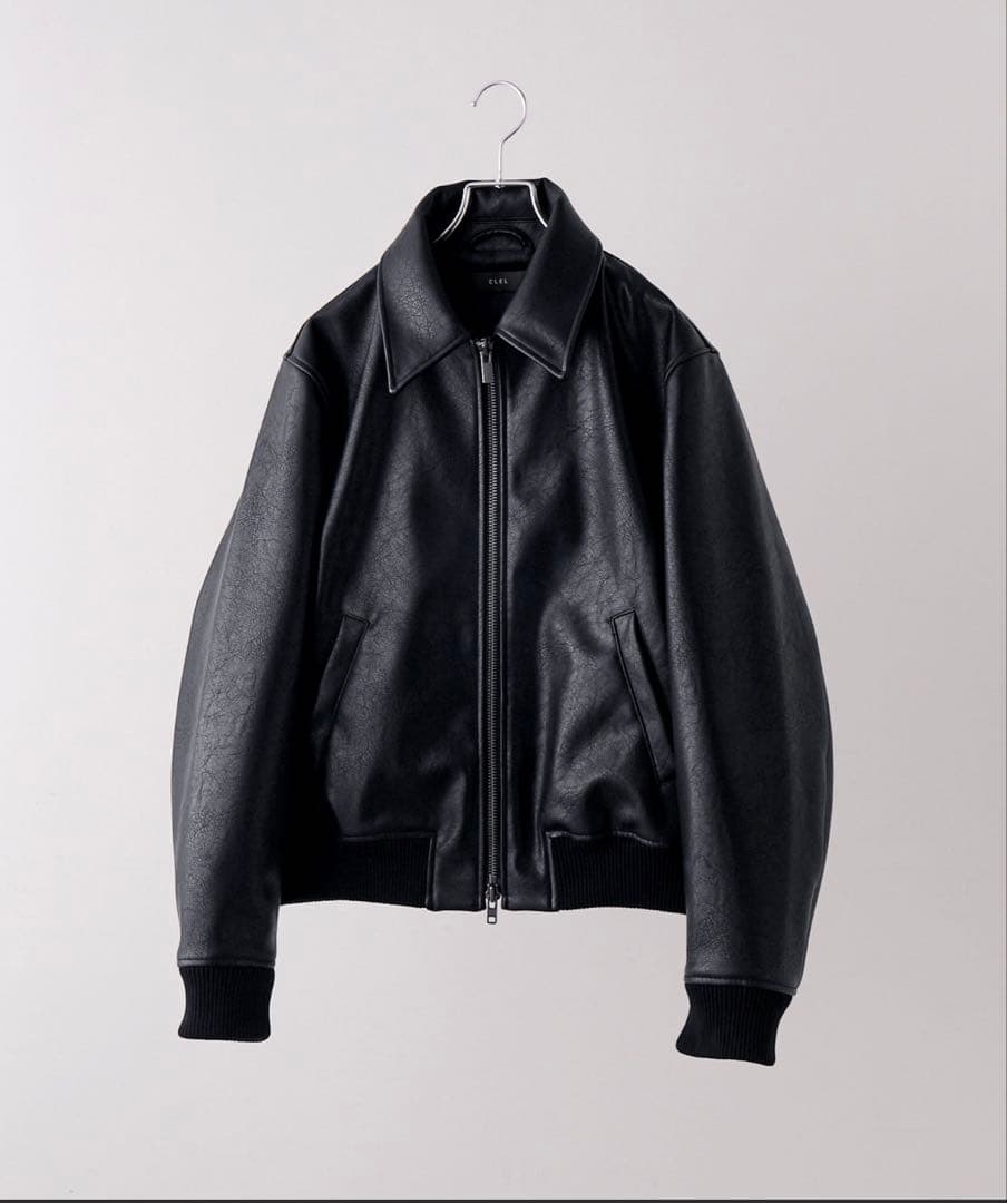 CLELディープテクスチャーブルゾン 黒　M