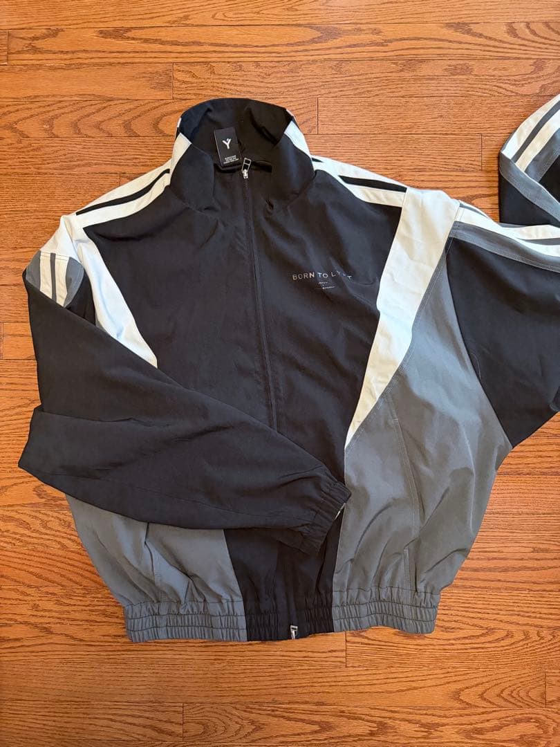 LYFT 2LINE OVERSIZE TRACK JACKET 黒Lサイズ