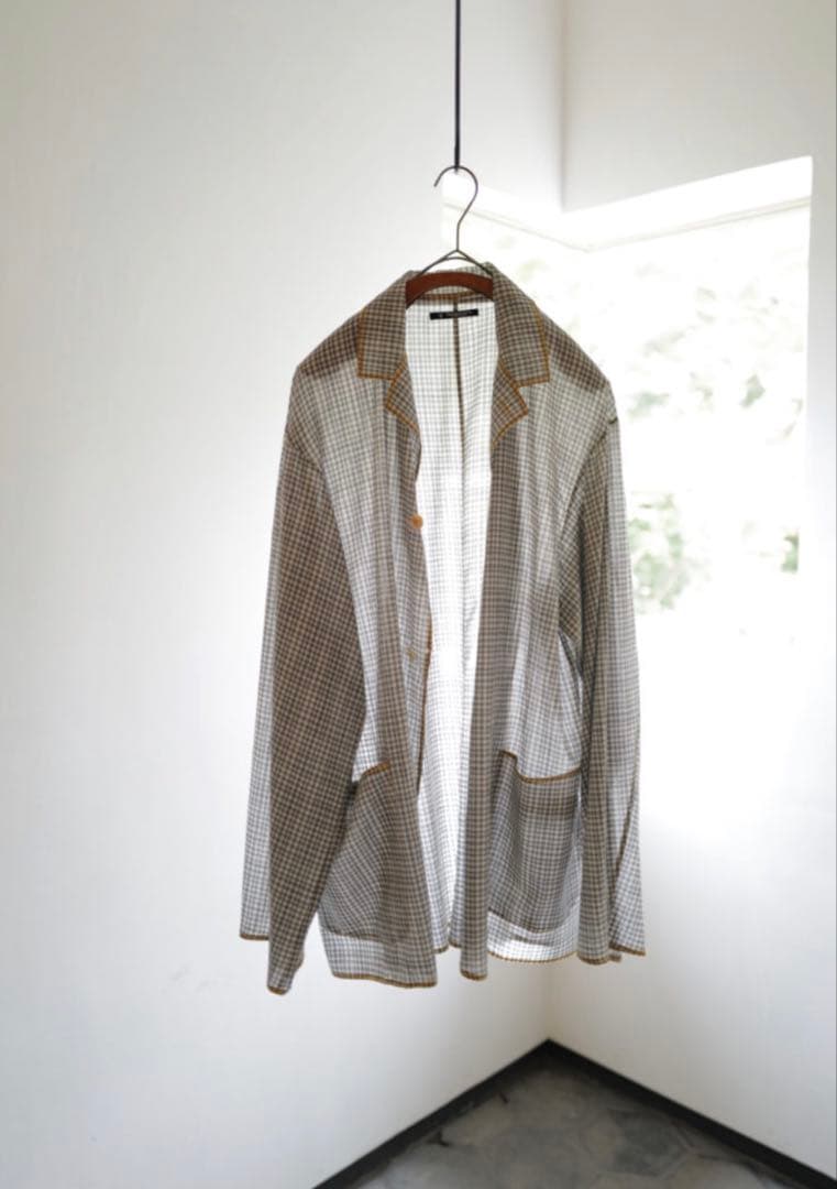 MAATEE＆SONS“H” WOOL 乱れギンガムシャツジャケット サイズ2