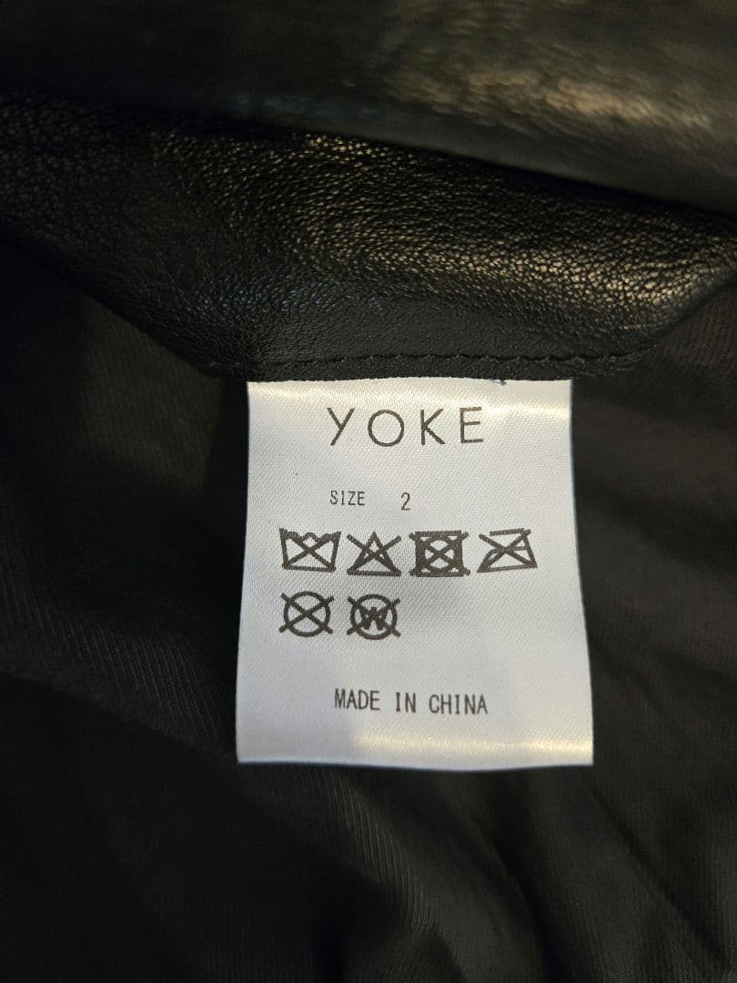 ジャケット・アウター yoke leather flight jacket