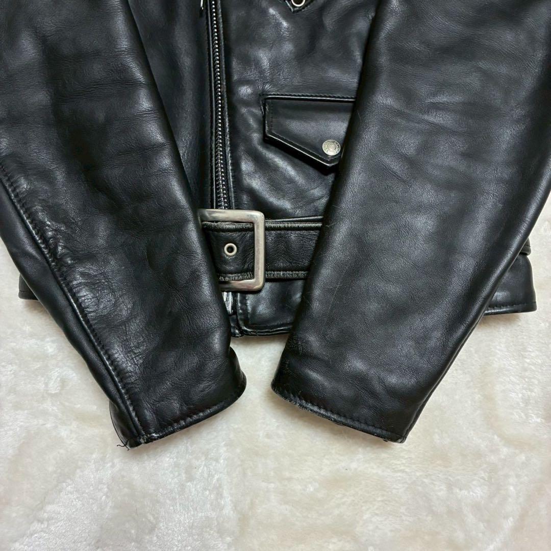 schott ショット　618 ダブルライダースジャケット　牛革　36 黒