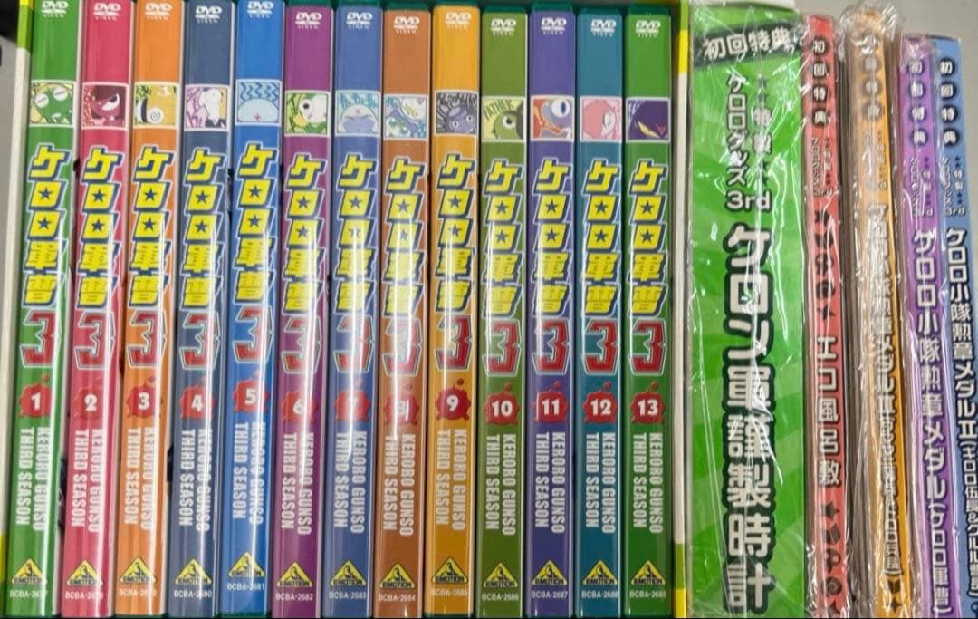 ケロロ軍曹4th.5th 1〜13 巻セット　dvd box付き 全巻