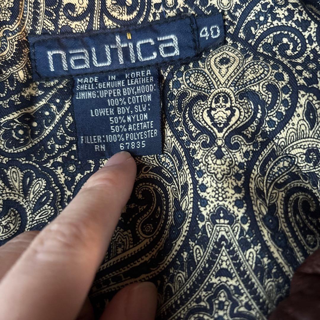 NAUTICA 90s レザージャケット 本革 40 archive