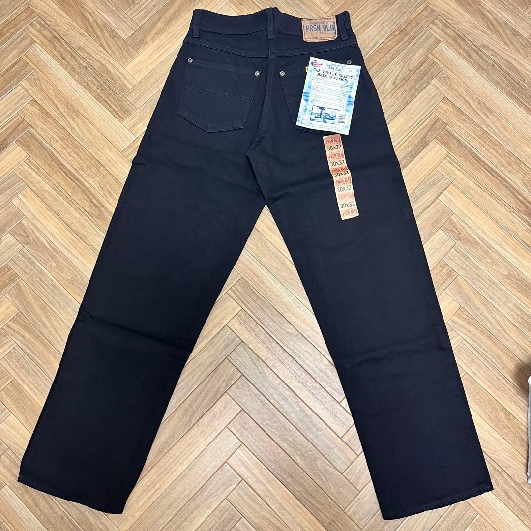 L*N様 新品　PRISON BLU ブラックデニム　30×32 希少　アメリカ