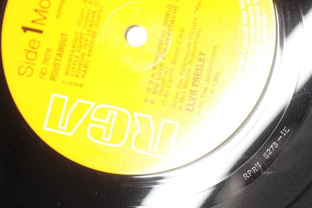 英LP Elvis Presley Roustabout UK盤 Mono