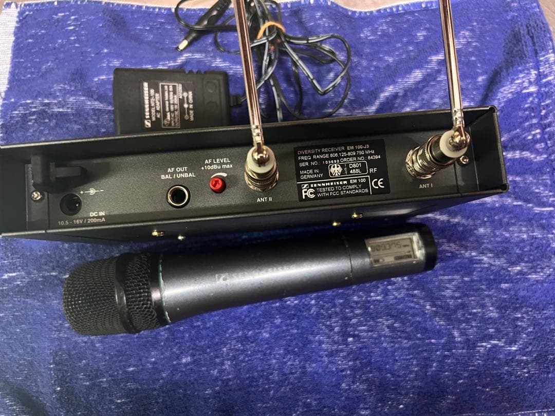 SENNHEISER ゼンハイザーEW-100 ワイヤレスマイク 送受信機 電源