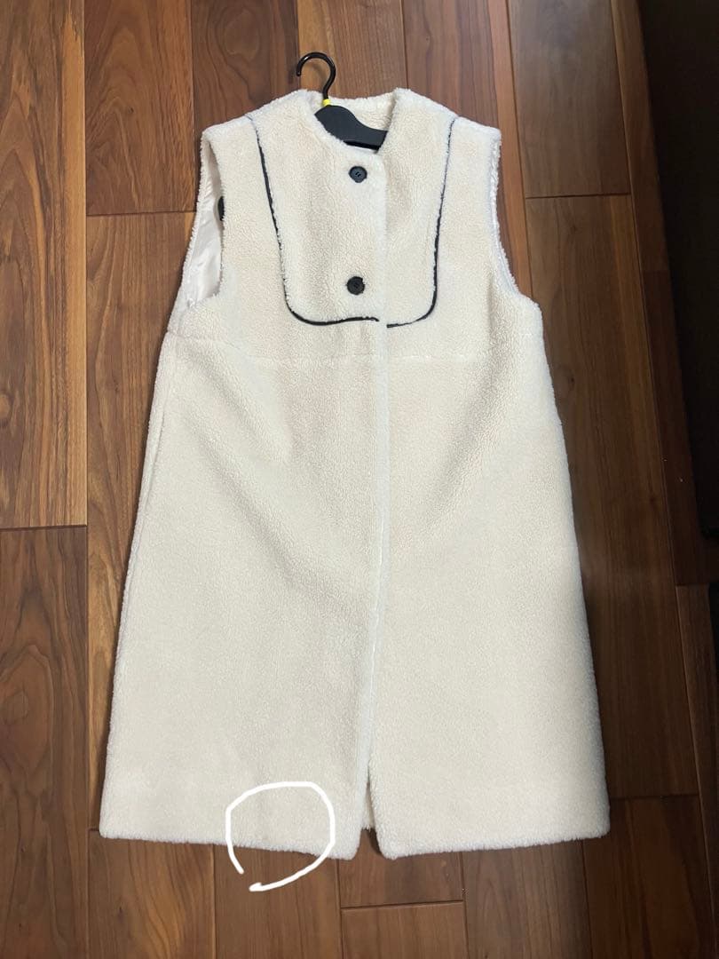 yori もこもこ　ロングジレ