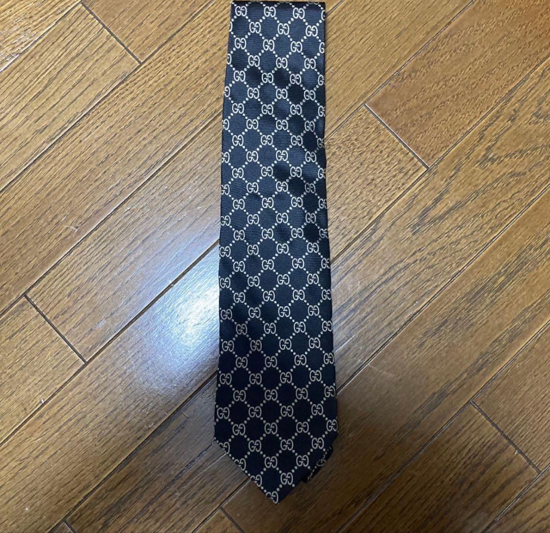 GUCCI グッチ　ネクタイ　GGパターン 総柄