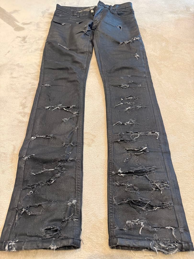 パンツ Dior homme 04SS destroy denim size27