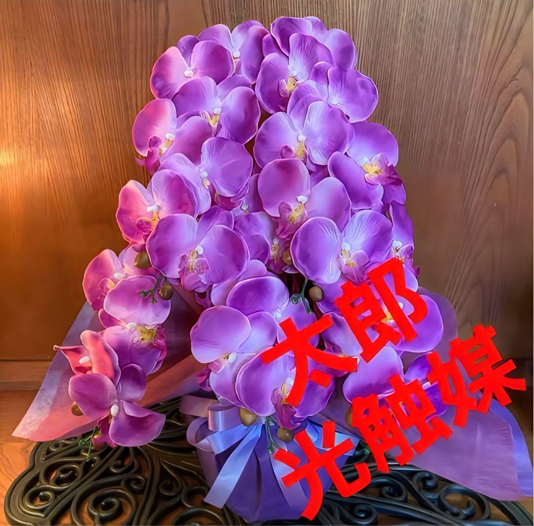 光触媒　人工観葉植物　ウォールグリーン　フェイクグリーン　胡蝶蘭6033abc