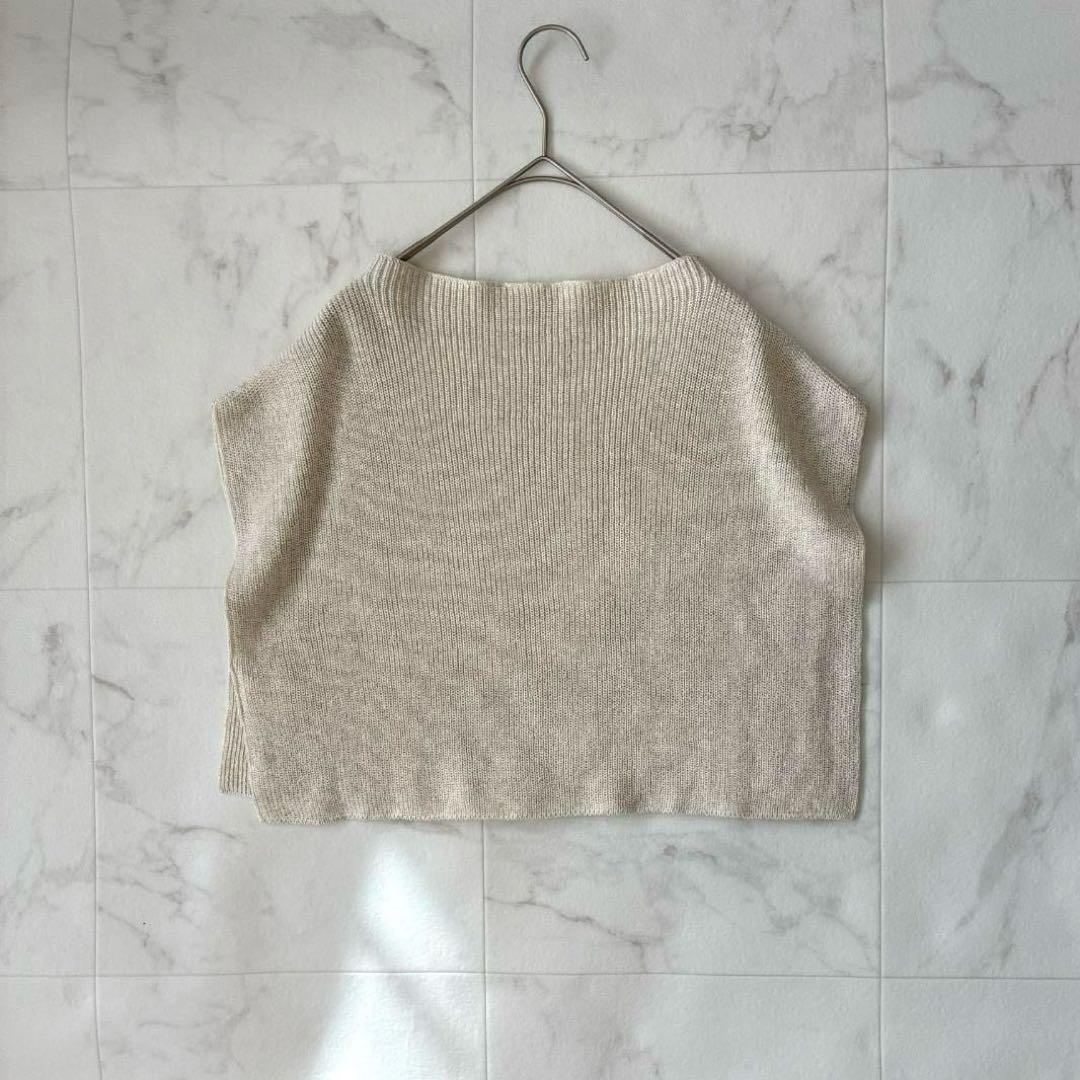 極美品 evam eva♡ドライコットン ベスト 日本製 近藤ニット フリー