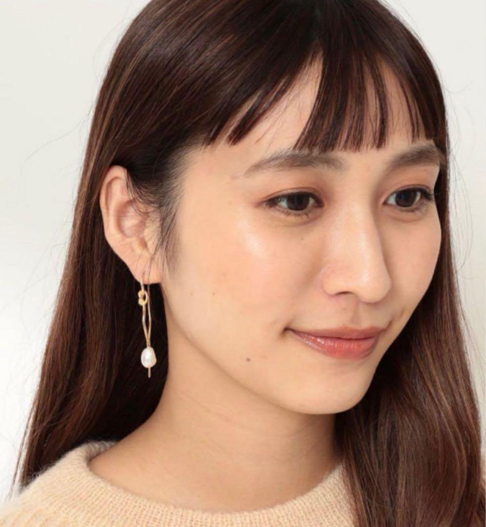k*o様 別注BEAMS MARIA BLACK CINOH パール ピアス 片