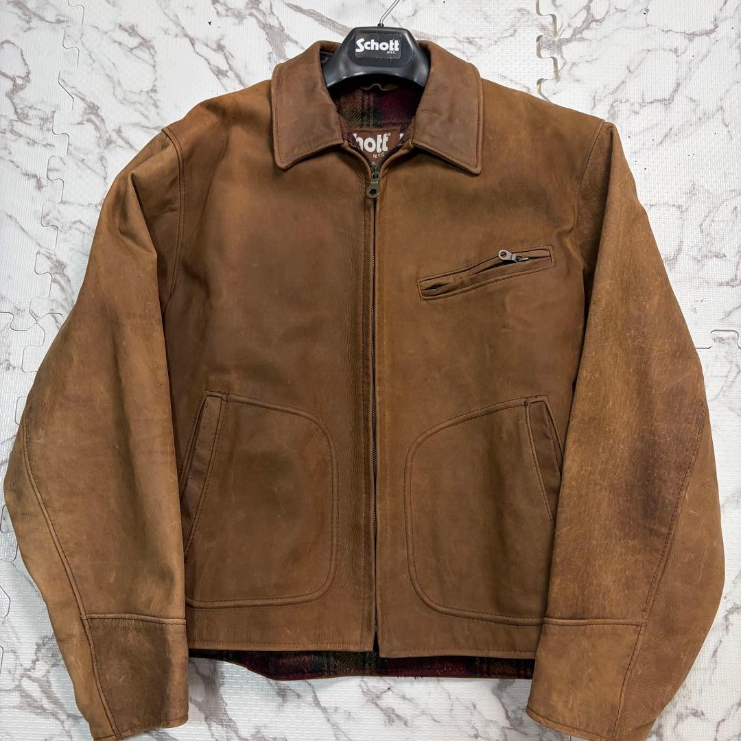 超気象✨schott ヌバック トラッカージャケット ブランケット 40size