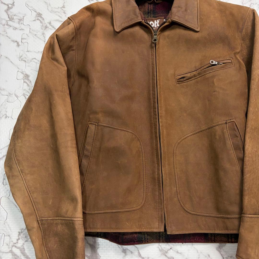 超気象✨schott ヌバック トラッカージャケット ブランケット 40size
