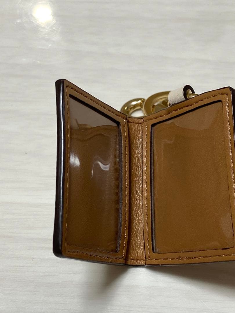 [美品]COACH コーチ シグネチャー バッグチャーム 写真入 キーホルダー