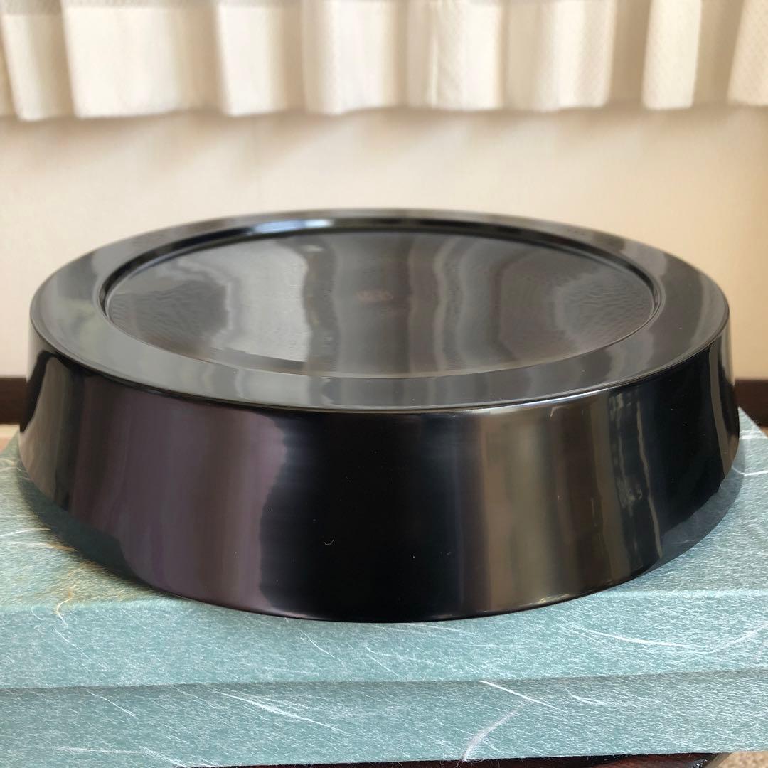 秀衡塗　菓子器　菓子入れ　口径29㎝　漆絵紋様　茶道具　未使用保管品　美品　レア