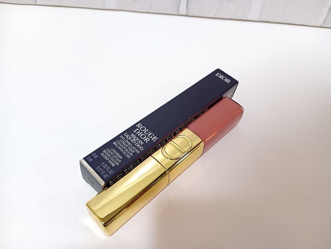 ルージュ ディオール シークイン リキッド デュオ 420 ピンク スター