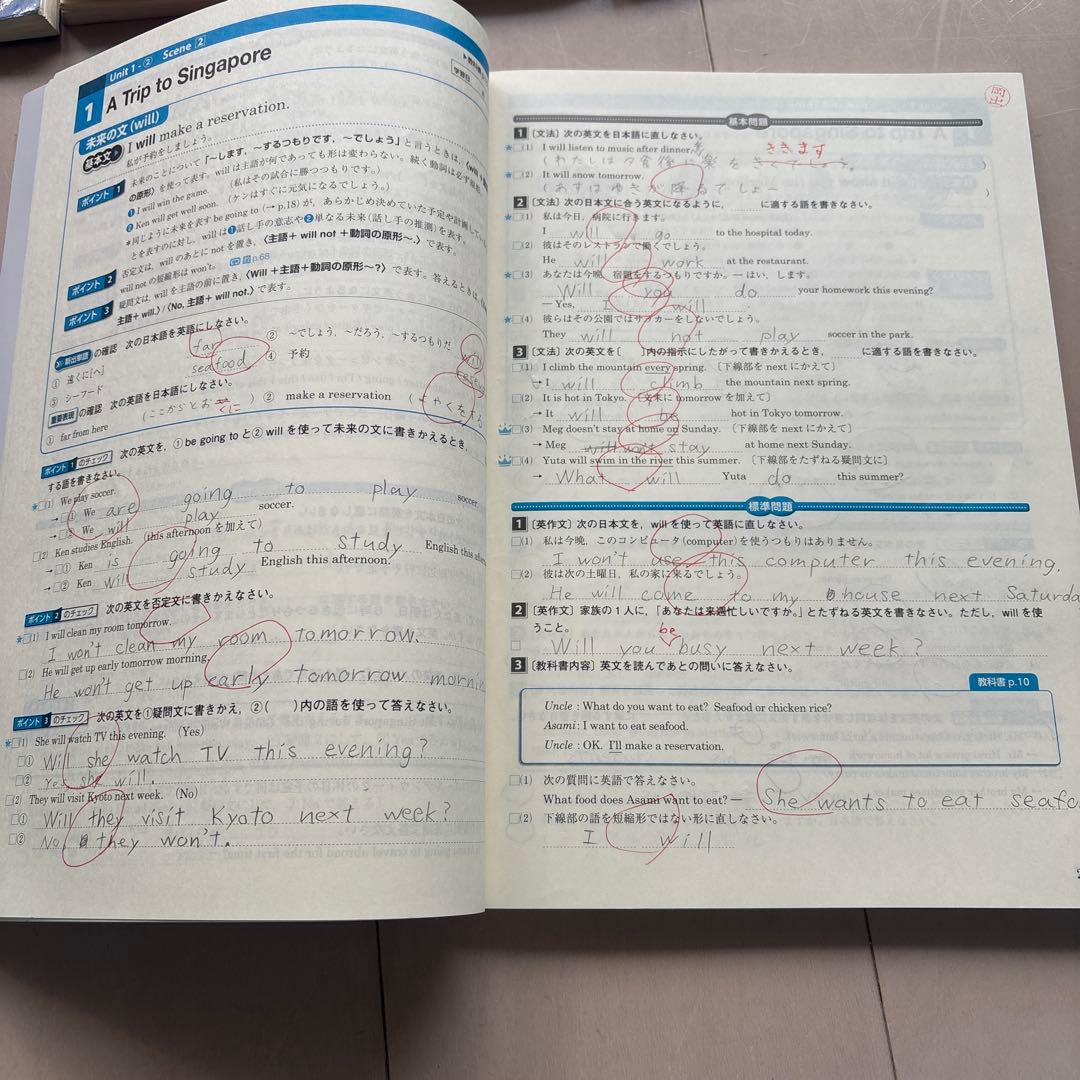 練成会 練成ワーク ホームワーク 定期試験出題パターン集 中学2年生 9冊セット
