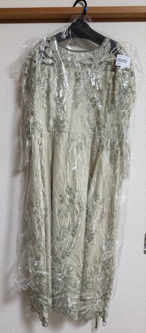 niana ボタニカル柄刺繍レースドレス　LL