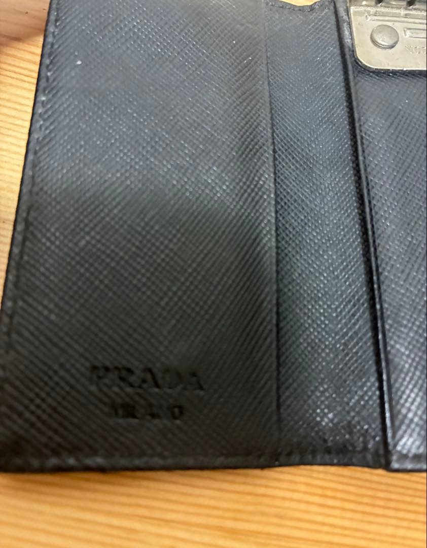 PRADA プラダ ナイロン×レザー　 キーケース ブラック 6連　DEPOS