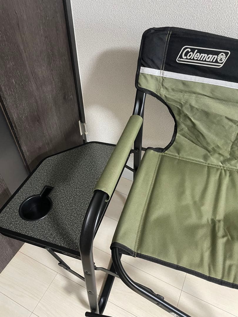 【送料無料】Coleman サイドテーブル付 デッキチェア 2個セット