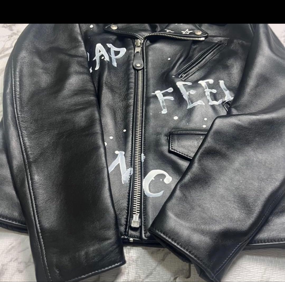 極美品✨schott 228us レザージャケット マリリンモンロー　40 黒