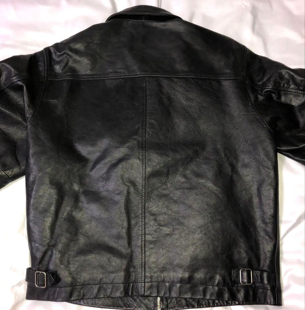【美品】OLD GAP レザー ジャケット 黒 ギャップ Ｍ 90s
