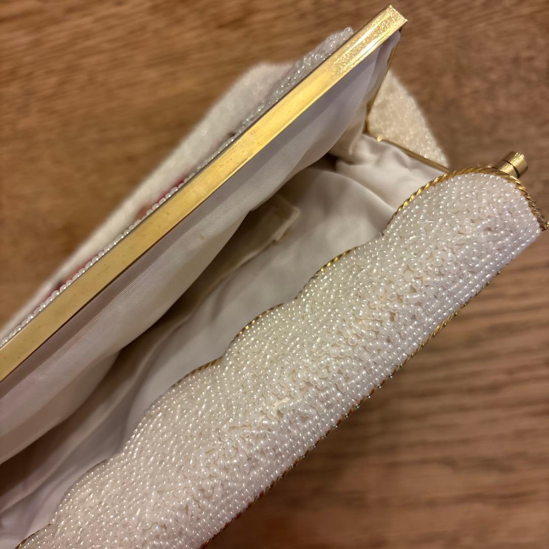 -ˏˋ １点物　antique ビーズバック　フラワー ´ˎ-