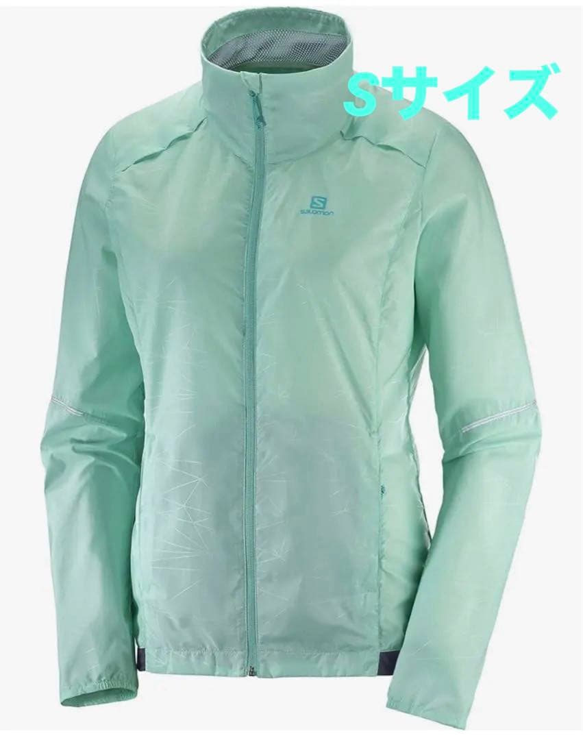 Salomon ミントグリーン　ウインドブレーカー WIND JACKET