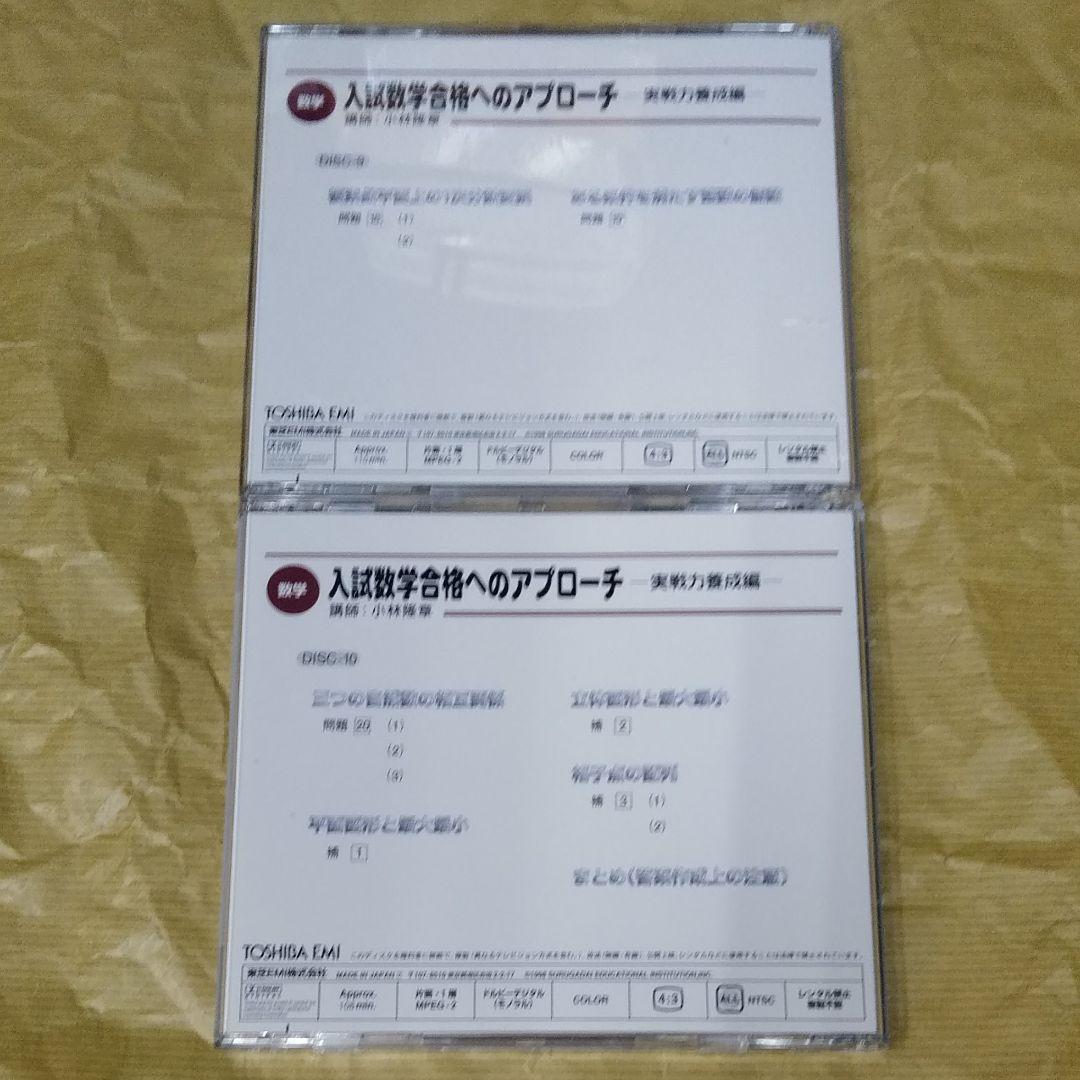 +2万円でテキスト付　絶版　DVD 駿台・小林隆章　数学講座　大学入試の数学講座